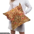 thumbnail image 4 of Ambesonne Tribal Fabric by the Yard Upholstery, Motif, 10 Yards, Sand Brown Orange, 4 of 4