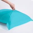 thumbnail image 6 of 2 Pack Standard Brushed Microfiber Pillow Shams with 2" Flange, Super Soft and Cozy, Wrinkle, Fade, Stain Resistant Sham, Blue, 20x26 inches, 6 of 8