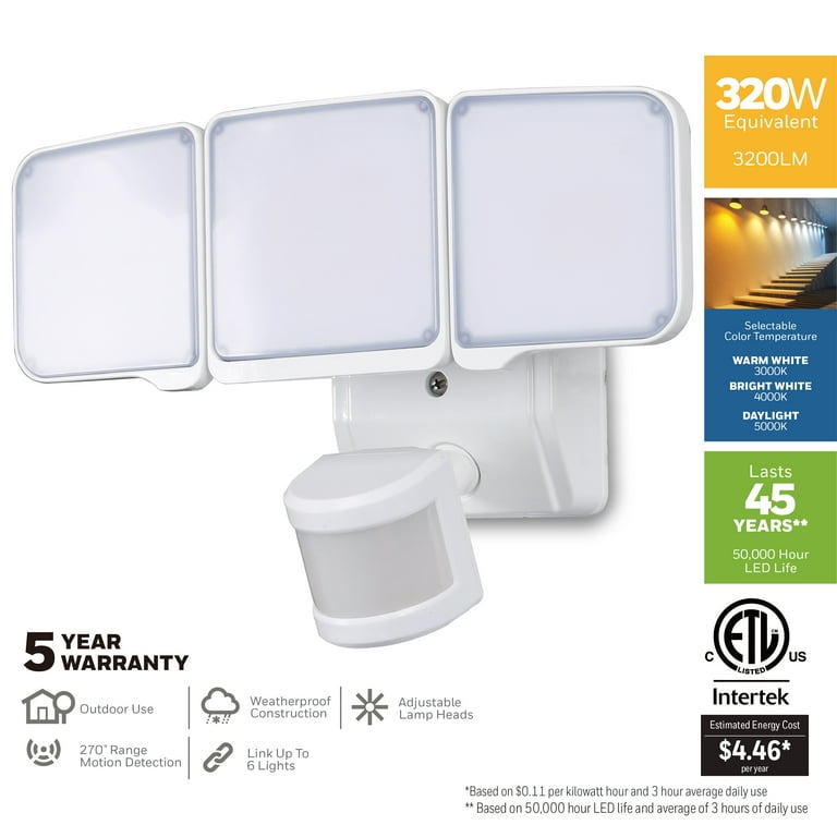 Honeywell 3200 Lumen LED Motion Sensor Security Light Walmart