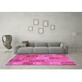 thumbnail image 3 of Ahgly Company Indoor Square Patchwork Purple Transitional Area Rugs, 5' Square, 3 of 4
