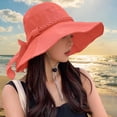 thumbnail image 2 of Cutuoiiu Spring Summer Casual Bucket Hat for Women, Solid Color Lightweight Sun Hat Decorated With Braided Trim and Bow, Outdoor Travel Gardening Hat Outdoor Sun Shade Hat, 2 of 7
