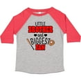 thumbnail image 3 of Inktastic Little Brother and Biggest Fan Baseball Glove and Bat Boys Toddler T-Shirt, 3 of 5