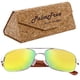 thumbnail image 1 of Lentes Modernos con Marco de Metal Intense Polarized Gold Polarizado+UV400 Metal Madera de Cebra, 1 of 1