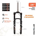 thumbnail image 2 of Tijera bicicleta R26 Con bloqueo Suspension Mariluz Negro, 2 of 10