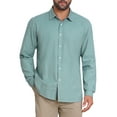 thumbnail image 4 of CAMISAS DE NEGOCIO DE MANGA LARGA A RAYAS PARA HOMBRES INSPIRAR CHIC M VERDE, 4 of 5