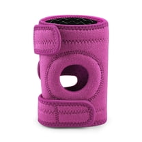 1Pc Youth Kids Knee Brace Patella Stabilizer with Adjustable Fastener Tape Soft Non-Slip Design Knee Support Strap-Pink