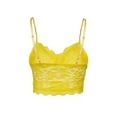 thumbnail image 3 of Sleeveless V-Neck Spaghetti Straps Push Up Crop Top Lace Bra Tank Tops, 3 of 5