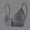 Gray, variant on Wireless Bras for Women,Womens Bras,Removable Cup,Open Back,Solid,Front Closure,Gray,Free Size