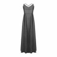 thumbnail image 4 of ZQUUVOU Women's Sequin Slip Maxi Dress V Neck Sparkly Formal Gown Sleeveless Mermaid Bridesmaid Evening Dress Black, 4 of 6