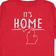 thumbnail image 4 of Inktastic It's Home State of Michigan Outline Distressed Text Boys or Girls Long Sleeve Toddler T-Shirt, 4 of 5