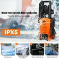 thumbnail image 5 of IronMax 3500PSI Electric Pressure Washer 2.6GPM 1800W w/ 4 Nozzles & Foam Lance Orange, 5 of 12