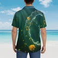 thumbnail image 6 of Daiia Jelly Fish Hawaiian Shirt for Men Gentle Cotton Regular Short Sleeve Casual-XX-Large, 6 of 9