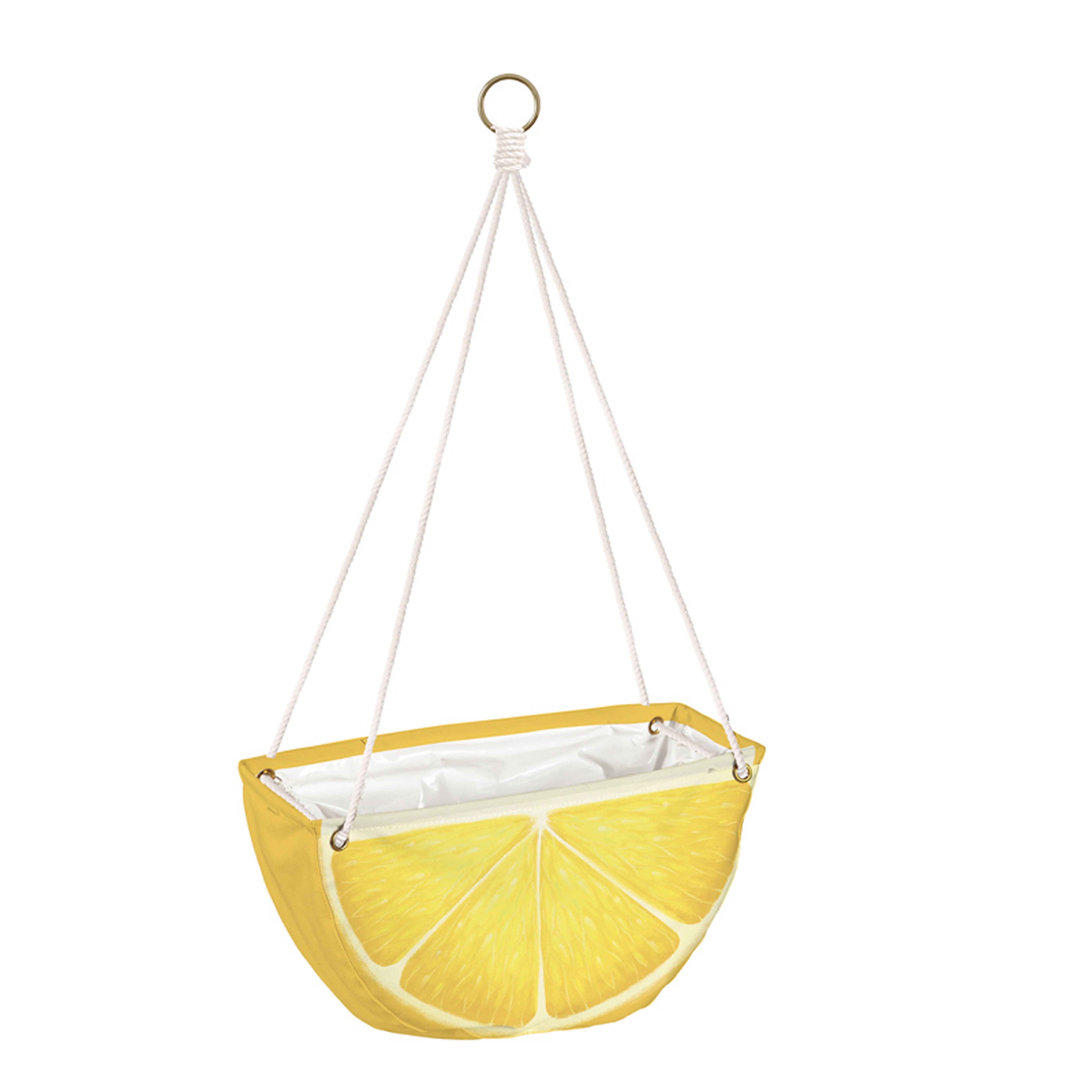 Citrus Fruit Hanging Fabric Planters, Set of 3