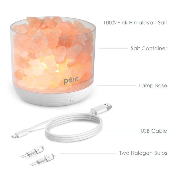 Pure Enrichment PureGlow USB Salt Lamp, 4.35 Inch photo 6