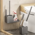 thumbnail image 6 of Lierteer Wall Mounted Long Handled Toilet Brushs With Crevice Brush For Bathroom Cleaning A, 6 of 8