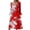 Red, variant on WFJCJPAF 2025 New Halloween Halloween Dresses for Women Plus Size for Summer,Women's Fashion Printed Casual Long Sleeve V-Neck Dress - Red XL