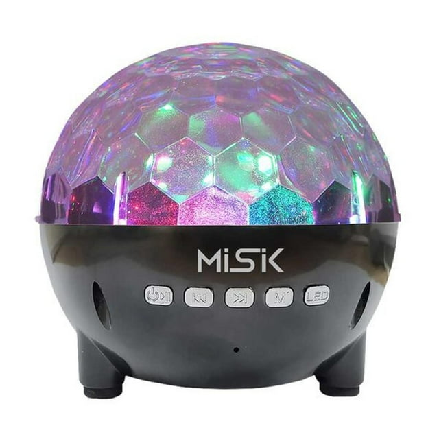 Bocina Inalámbrica Misik MS221 Bola Disco Bluetooth TWS LED Rango 10m