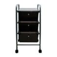 thumbnail image 2 of Advantus 3-Drawer Portable Rolling Cart with 360-Degree Wheels, Smoke, 2 of 3