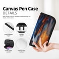 thumbnail image 2 of Fotbe Cosmic Dog Starry Night Pattern Pencil Case,Canvas Pen Case, Multi- Slot Pencil Pouch, Portable Pencil Bag, Pen Case for& Office, Makeup Bag ,Zipper Pouch, 2 of 6