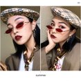 thumbnail image 3 of SKY Fashion Unisex Vintage hombres mujeres Retro pequeño ovalado gafas de sol Metal marco sombras gafaspangjing, 3 of 4