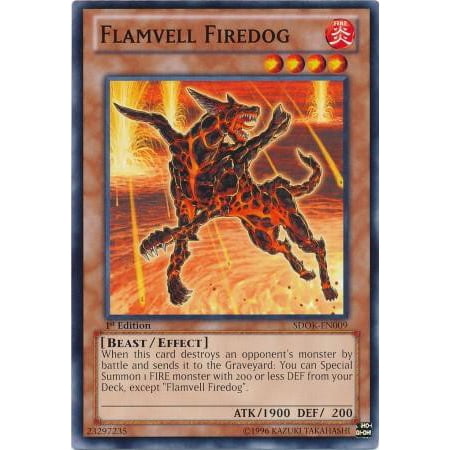 YuGiOh Structure Deck: Onslaught of the Fire Kings Flamvell Firedog