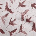 thumbnail image 1 of oneOone Viscose Chiffon Brown Fabric Asian Japanese Bird Sewing Craft Projects Fabric Prints By Yard 42 Inch Wide, 1 of 4