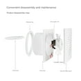 thumbnail image 5 of 4/6/8 Inch Silent Exhaust Fan Ventilation Vents Vents Fan Range Hood Extractor Fan Ventilator Bathroom Kitchen Toilet ,Powerful and Efficient, 5 of 7