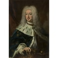 thumbnail image 2 of Anonymous 14x18 Black Ornate Wood Framed Double Matted Museum Art Print Titled - Portrait of Frederick I (1676-1751), King of Sweden in 1720-1751, 2 of 5
