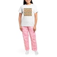 thumbnail image 4 of CafePress - Portugal Flag Pattern Pajamas - Women's Short Sleeve Print T-Shirt and Pants Light Cotton Pajama Set, 4 of 7