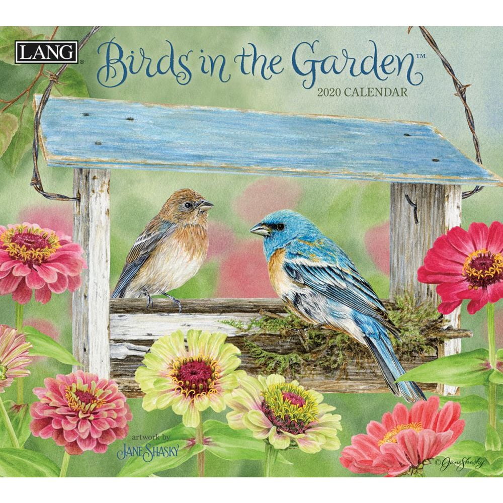 LANG, 2020 WALL CALENDAR, BIRDS IN THE GARDEN