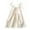 Beige, variant on Toddler Girls Sleeveless Cotton Linen Sundress with Pockets, White Bow Straps Summer Beach Dress for Baby Princess
