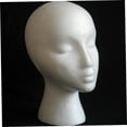 thumbnail image 4 of Female Styrofoam Mannequin Head Model Wig/Hat Display Stand Art Work Painting Novelty Foam 2PCS, 4 of 7