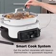 thumbnail image 6 of Ninja 17-in-1 PossibleCooker PRO 8.5 Qt Multi-Cooker, Slow Cook, Bake, Sear, with Smart Cook System,Oven Safe Pot to 500°F, MC2052CO White, 6 of 14
