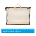 thumbnail image 3 of Uxcell Handbag Dust Bags, L Size Dustproof Transparent Purse Protector, Beige 2 Pack, 3 of 5