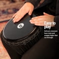 thumbnail image 2 of MEINL Travel Series Rope Tuned Djembe with Goat Head 10 in. Phantom Black, 2 of 6