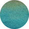 thumbnail image 1 of Ahgly Company Machine Washable Indoor Round Transitional Bright Turquoise Blue Area Rugs, 8' Round, 1 of 7