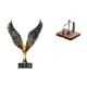 thumbnail image 1 of Estatua de la casa,Estatua de ala hecha a mano,artesanía de resina para cafetería,Escultura de alas extendidas,adorno artesanal,Portapapeles,Servilletero de, 1 of 8