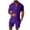 Dark Gray*, variant on RUTAYY Men's Outfits 2 Piece Solid Color Short Sleeve Turndown Collar Zipper Shirt and Shorts Zipper Vacation Travel Clothing Sets