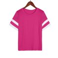 thumbnail image 4 of Womens Summer Tops Sevevn Womens Oversized Tees Loose T Shirts Half Sleeve Round Neck Color BlockTunic Tops, 4 of 6
