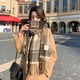 thumbnail image 2 of Bufanda a cuadros de lujo para mujer, chal largo de Cachemira cálido para invierno, Foulard de Pashmina, borla, diseño 2022 Fivean unisex, 2 of 2