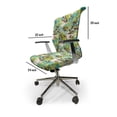 thumbnail image 4 of Ambesonne Botanical Office Chair Cover Stretchable High Back, Exotic Floral Leaves Art, Seafoam Apple Green, 4 of 6
