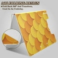 thumbnail image 4 of Yellow and Orange Fish Scales Foldable Binder Folder Clipboard with Pen Slot Double Clips A4 Size File Storage, 4 of 8