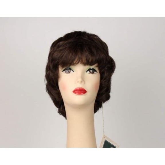 European Human Hair Freeda Wig Linda Warm Medium-Brown With Red Tones Size M