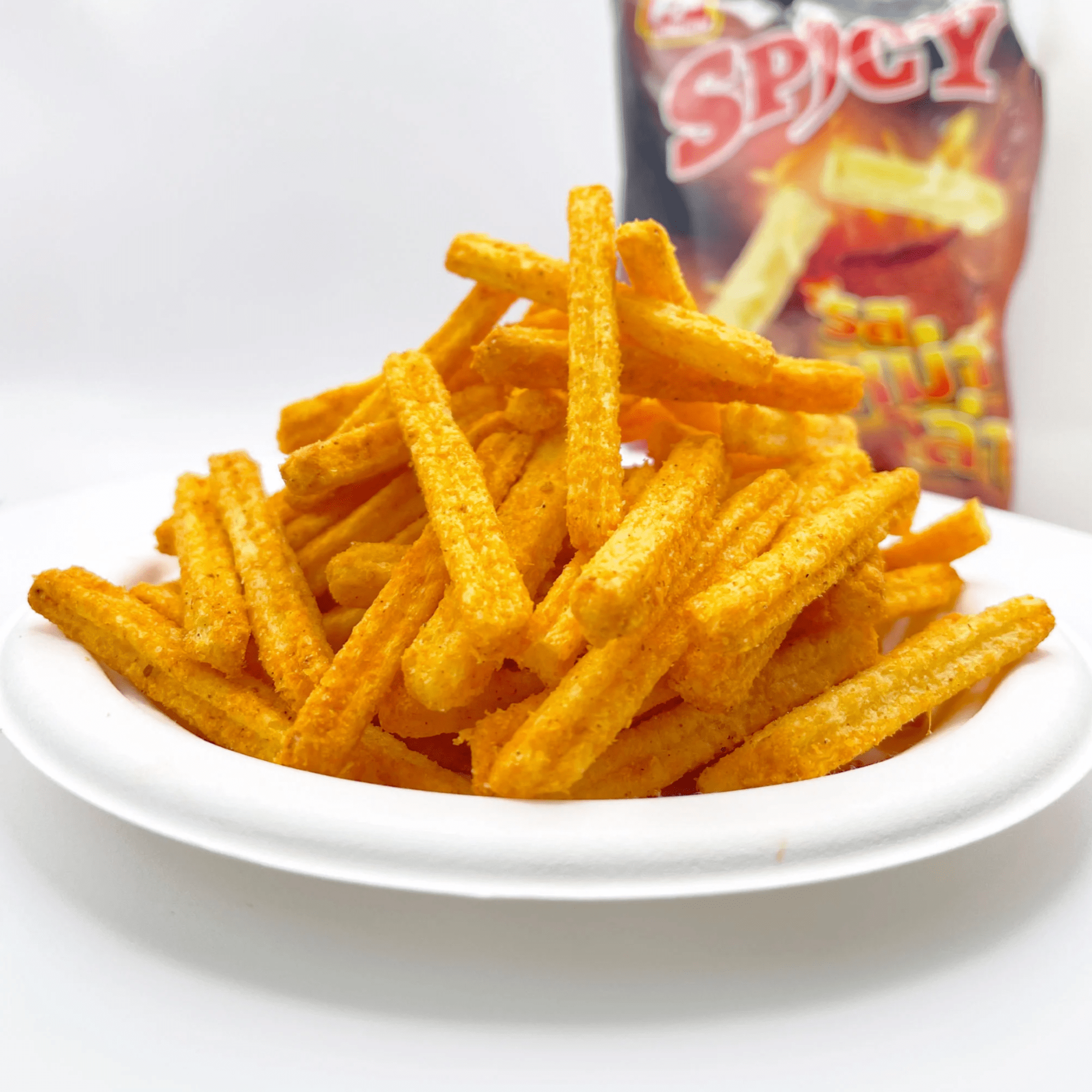 FF Spicy Mala Flavored Stix, Bold Sichuan Pepper & Chili Snack | Crispy and Flavorful Authentic Thailand Snack (58g x 12)