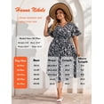 thumbnail image 5 of Vestido Hanna Nikole Summer Wedding Guest, talla grande, negro, 20 W, 5 of 5