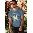 thumbnail image 3 of Old Glory Mens Sloth Positive Good Vibes Short Sleeve Graphic T Shirt, 3 of 6