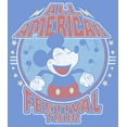 thumbnail image 2 of Boy's Mickey & Friends Mickey All American Festival Tour Performance Graphic Tee Royal Blue Heather Large, 2 of 4