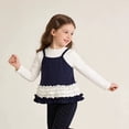 thumbnail image 6 of Tfken Girls Soft Comfy Tops Holiday Daily Wear Sleeveless Tank Tops Tees Fashion Comfortable Lightweight Children Trendy Clothes Size 2-3 Years, 6 of 7