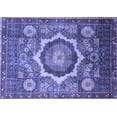 thumbnail image 1 of Ahgly Company Indoor Rectangle Abstract Blue Modern Area Rugs, 2' x 5', 1 of 4