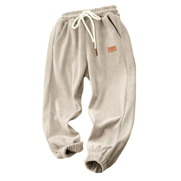 YABCSAZ Boy's Sweatpants Baggy Pants Oversized Elastic Waisted Active Pants Toddler Baby Casual Jogger Warm Strap Sports Pants with Pockets for Running Game Jogging Outwear Size 6 Years
